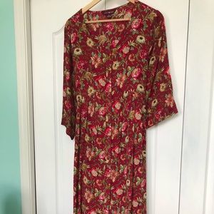 April Cornell button-down tie waist dress size XL new and unworn